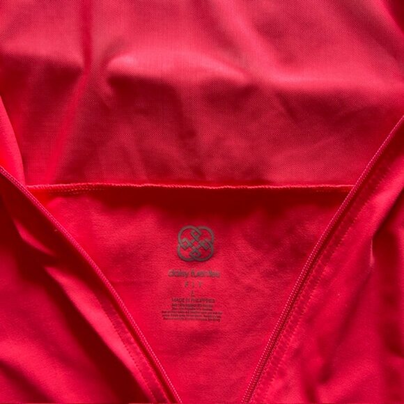 daisy fuentes Ladies Fit Athletic Top Large Full Zip Sheer Shoulders Back NWT - Picture 6 of 11